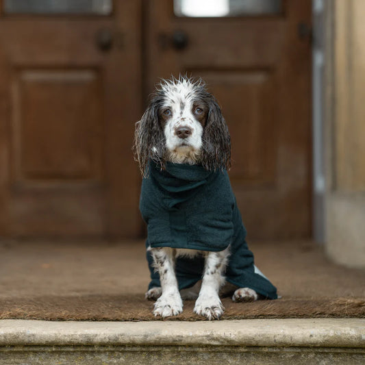 Ruff and Tumble Drying Coat - Forrest Green Lancashire Dog Treats