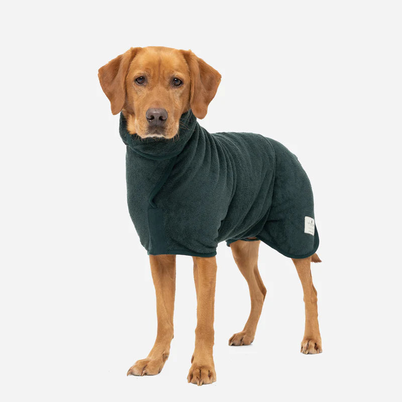 Ruff and Tumble Drying Coat - Forrest Green Lancashire Dog Treats