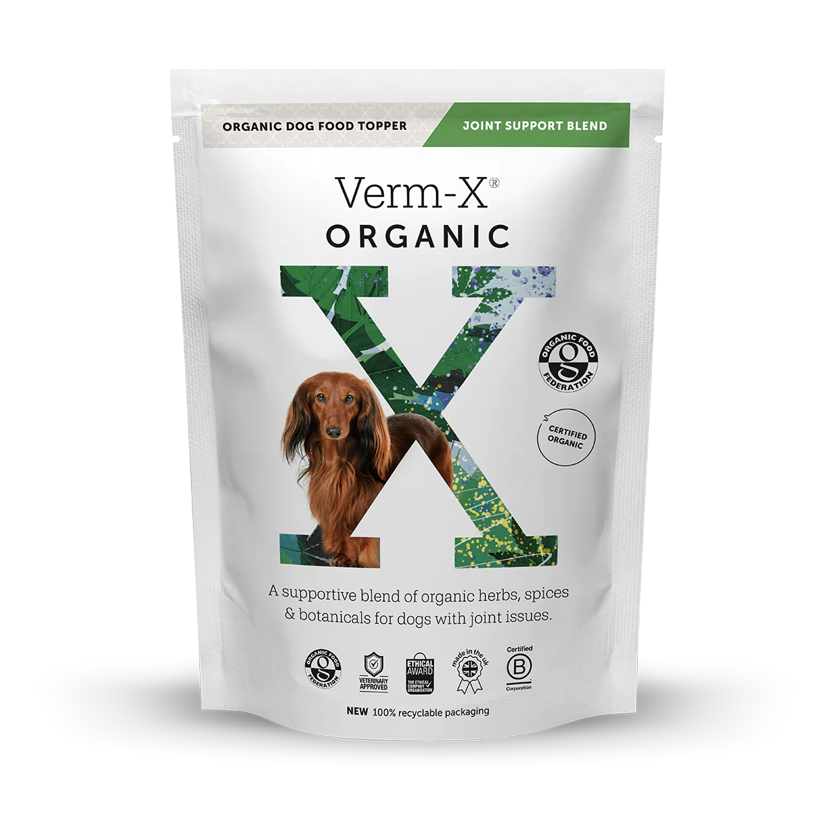 Verm X Organic Dog Food Topper Joint Support Blend Lancashire