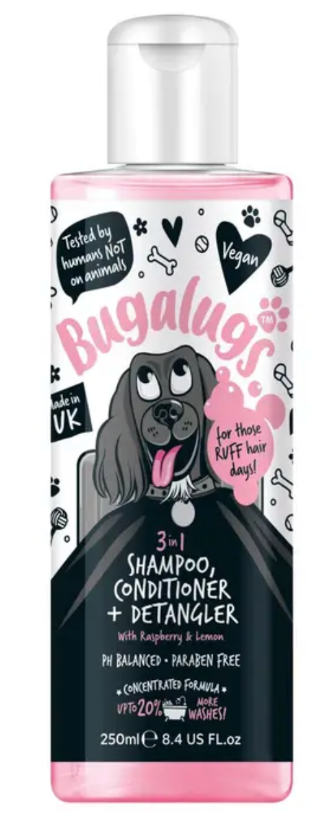 Bugalugs 3 in 1 Shampoo and Conditioner + Detangler (250ml)