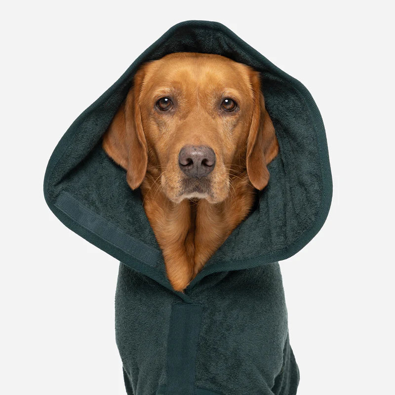 Ruff and Tumble Drying Coat - Forrest Green Lancashire Dog Treats