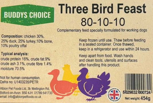 Albion Foods - Buddy's Choice Three Bird Feast (454g)