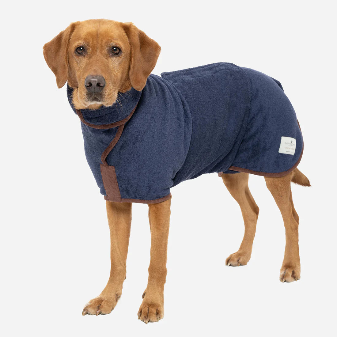 Ruff and Tumble Drying Coat - Country Collection - French Navy Lancashire Dog Treats