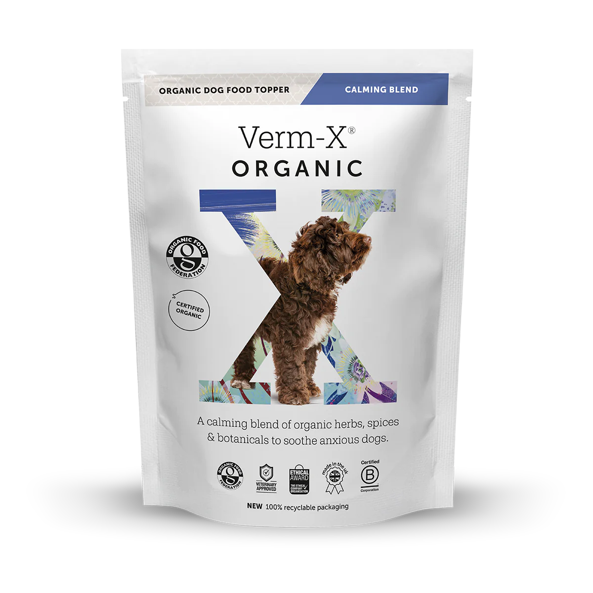 Verm-X Organic Dog Food Topper: Calming Blend Lancashire Dog Treats