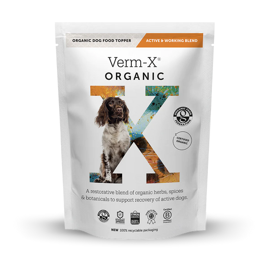 Verm-X Organic Dog Food Topper: Active & Working Blend Lancashire Dog Treats