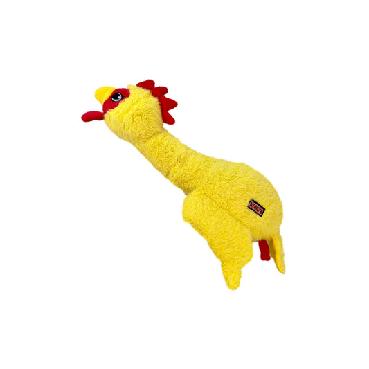 KONG Scruffs Dog Toy | Long Neck, Squeaker & Plush Fun