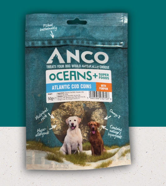 ANCO Oceans - Atlantic Cod Coins with Pumpkin (50g)