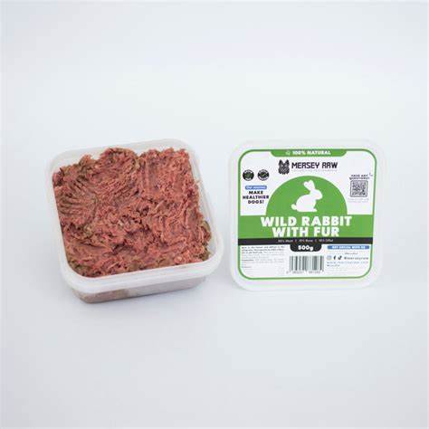 Mersey Raw - Rabbit with Wild Fur 500g